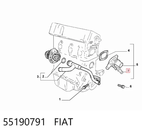 Sensor de temperatura 55190791 Fiat/Alfa/Lancia