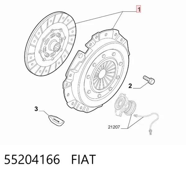 Embrague 55204166 Fiat/Alfa/Lancia