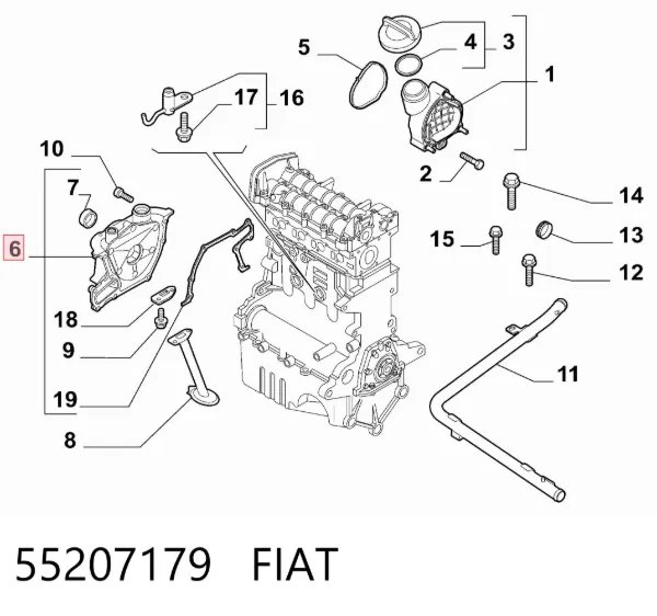 Bomba De Aceite 55207179 Fiat/Alfa/Lancia