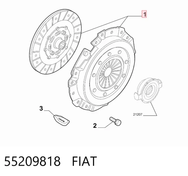 Embrague 55209818 Fiat/Alfa/Lancia