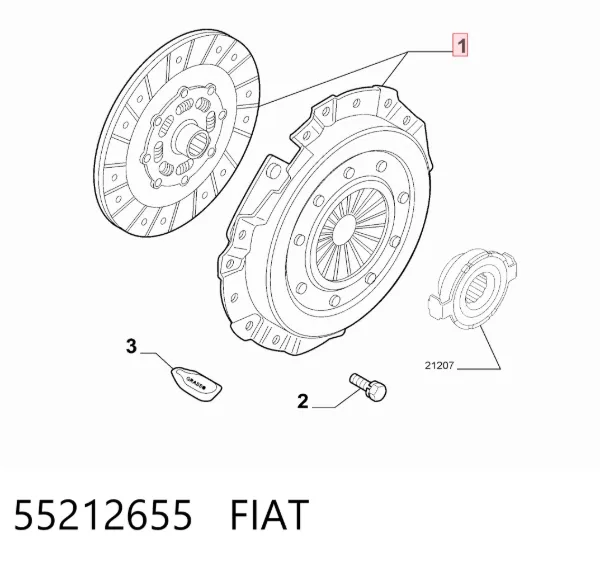 Embrague 55212655 Fiat/Alfa/Lancia