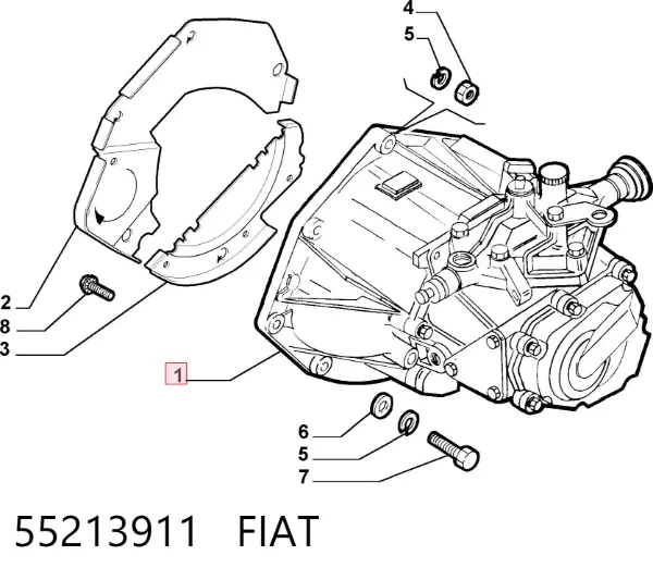 Caja de cambios 55213911 Fiat/Alfa/Lancia
