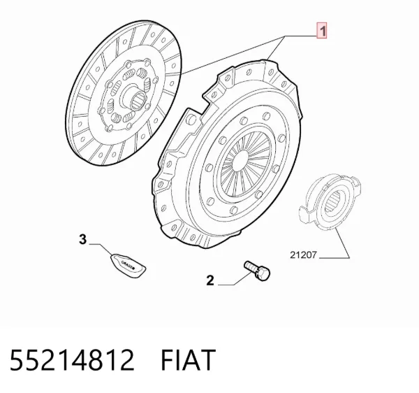 Embrague 55214812 Fiat/Alfa/Lancia