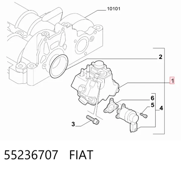 Bomba inyectora 55236707 Fiat/Alfa/Lancia