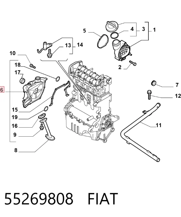 Bomba De Aceite 55269808 Fiat/Alfa/Lancia