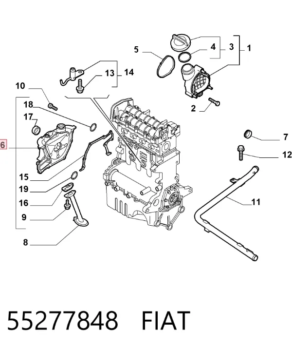 Bomba De Aceite 55277848 Fiat/Alfa/Lancia