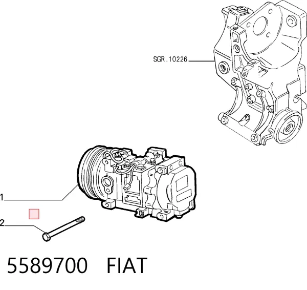 Compresor de aire acondicionado 5589700 Fiat/Alfa/Lancia