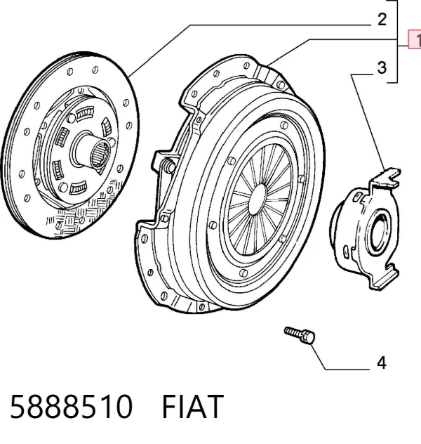 Embrague 5888510 Fiat/Alfa/Lancia