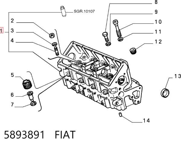 Culata Fiat Tipo 160