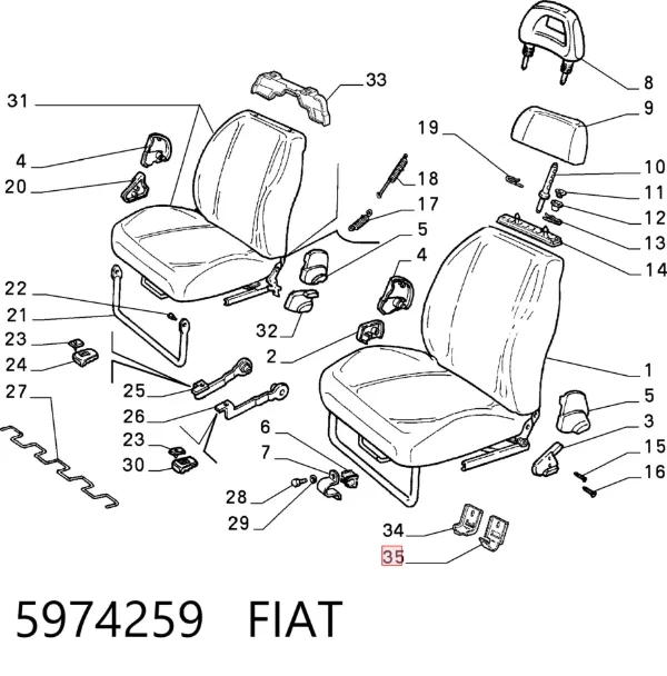 Alternador 5974259 Fiat/Alfa/Lancia
