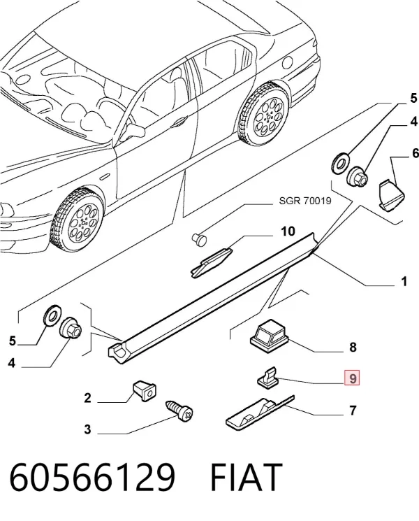  60566129 Fiat/Alfa/Lancia