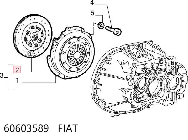Disco de embrague 60603589 Fiat/Alfa/Lancia