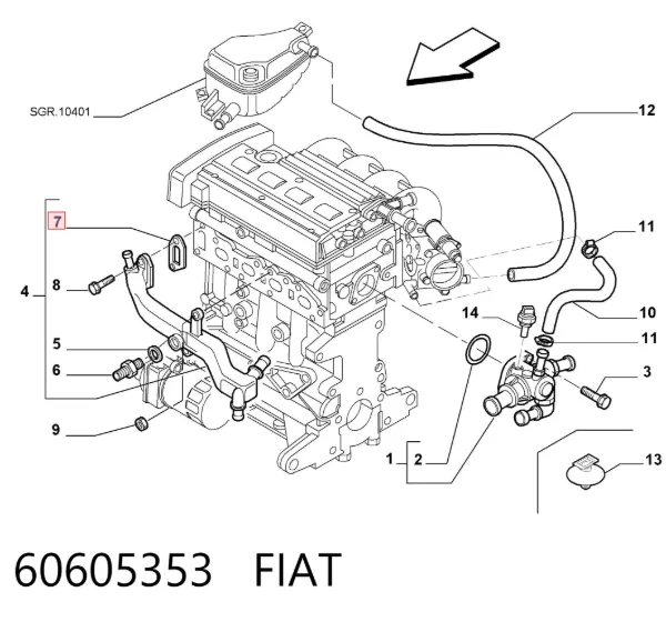  60605353 Fiat/Alfa/Lancia