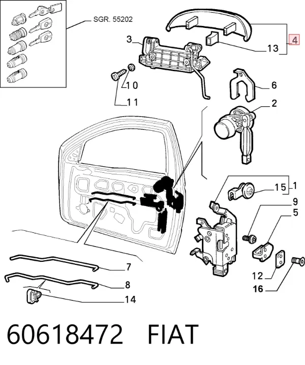  60618472 Fiat/Alfa/Lancia