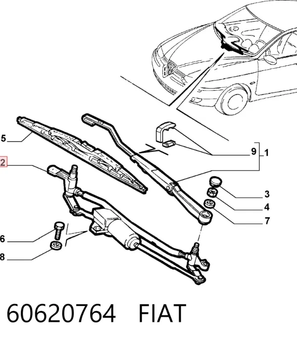  60620764 Fiat/Alfa/Lancia
