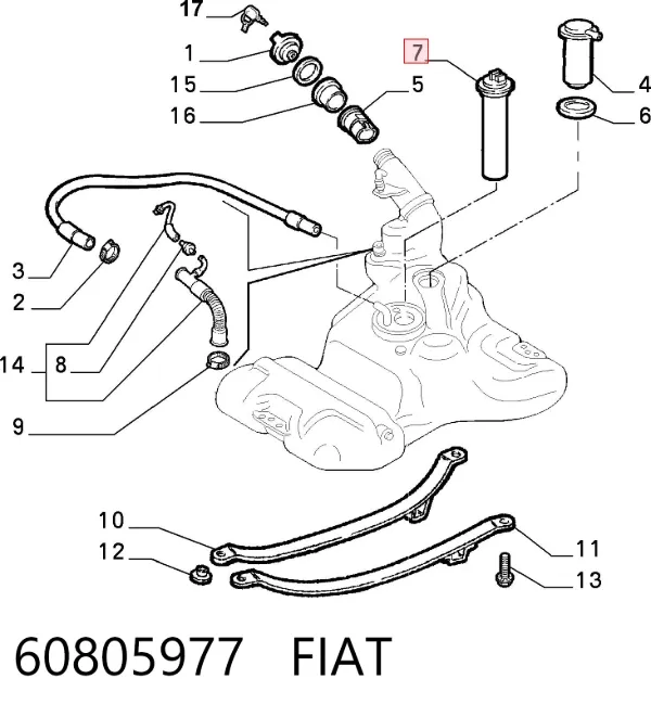 Aforador 60805977 Fiat/Alfa/Lancia