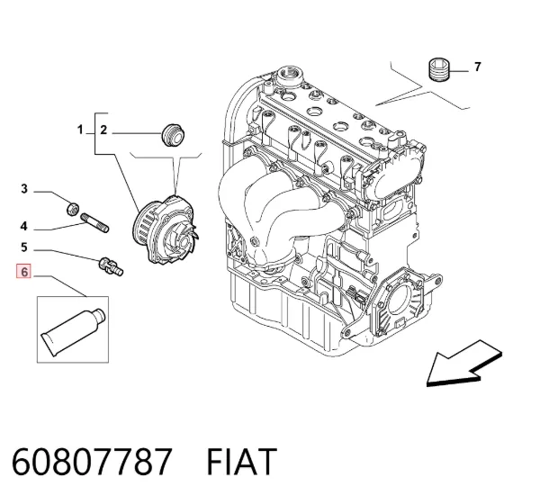 Sellador de silicona 60807787 Fiat/Alfa/Lancia