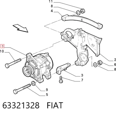 Alternador FIAT 63321328