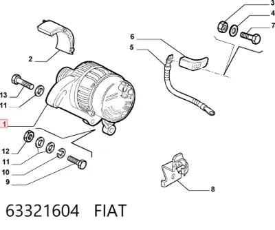 Alternador FIAT 63321604