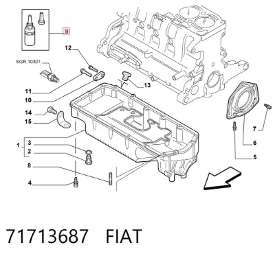 Sellador de silicona FIAT 71713687