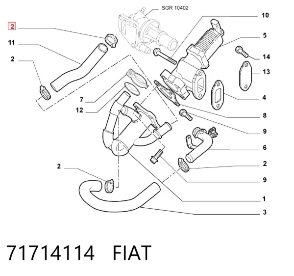  71714114 Fiat/Alfa/Lancia