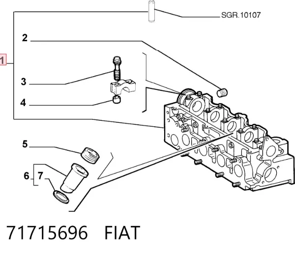 Culata 71715696 Fiat/Alfa/Lancia