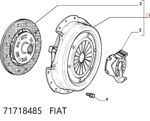 Embrague 71718485 Fiat/Alfa/Lancia