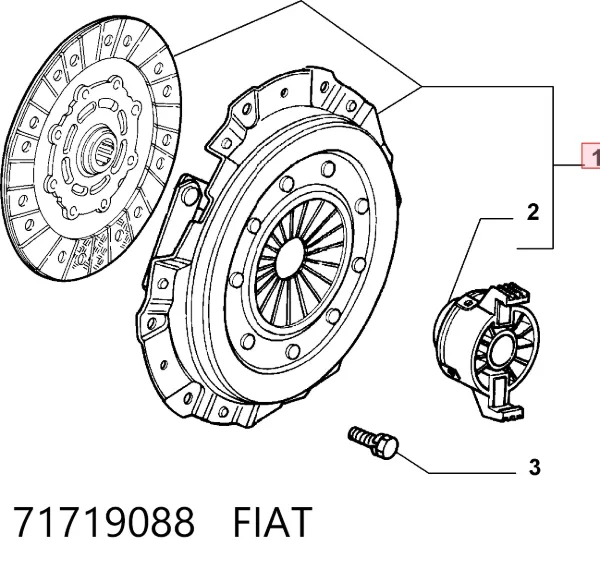 Embrague 71719088 Fiat/Alfa/Lancia