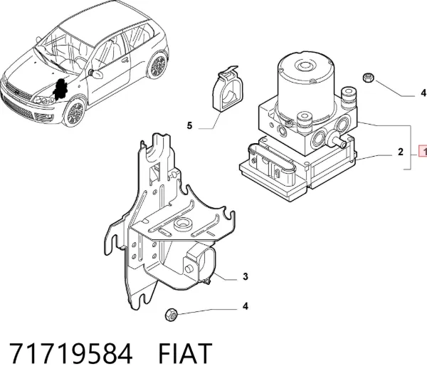 Módulo ABS Fiat Punto II