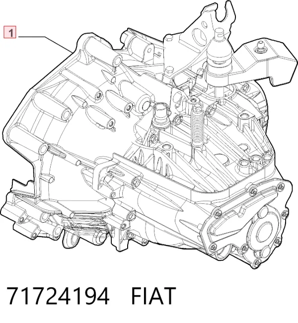 Caja de cambios 71724194 Fiat/Alfa/Lancia