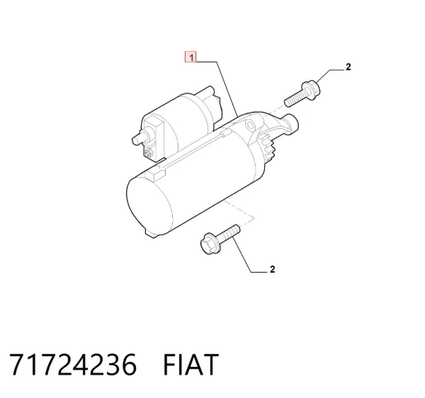Motor de arranque 71724236 Fiat/Alfa/Lancia