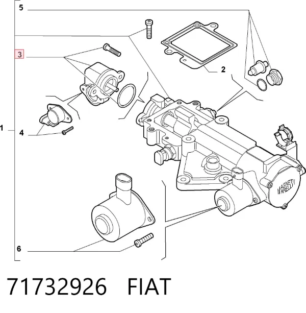 Sensor de posición de marcha 71732926 Fiat/Alfa/Lancia