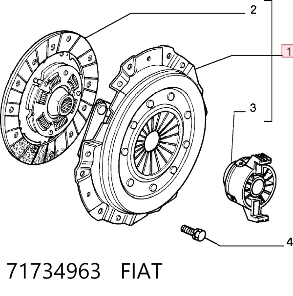 Embrague 71734963 Fiat/Alfa/Lancia