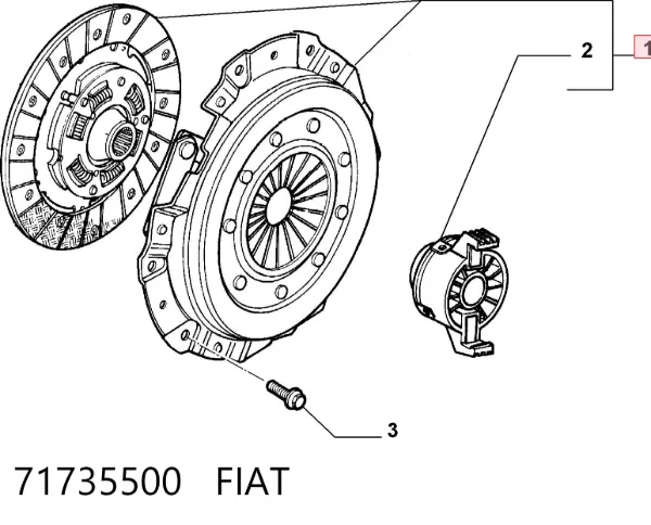 Embrague 71735500 Fiat/Alfa/Lancia