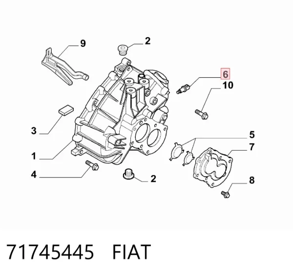 Sensor de marcha atrás 71745445 Fiat/Alfa/Lancia
