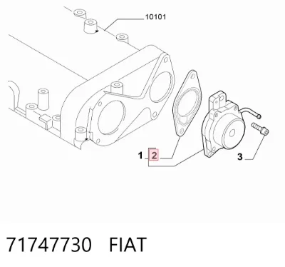 Junta de la bomba de vacío FIAT 71747730