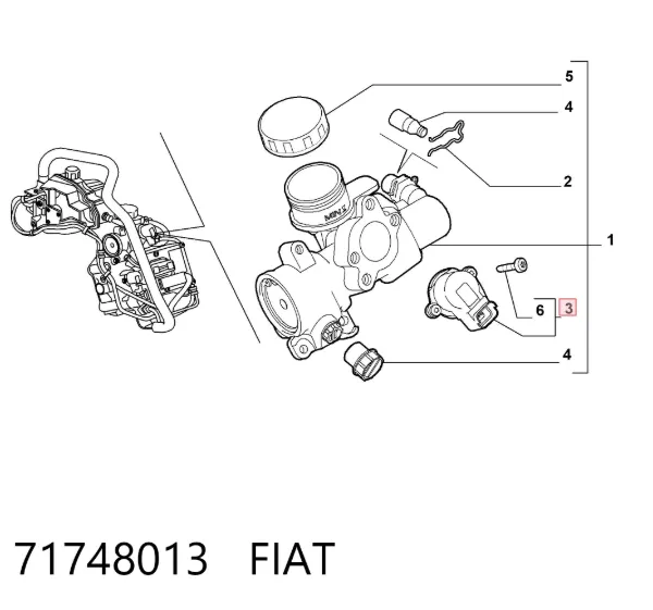 Interruptor de embrague 71748013 Fiat/Alfa/Lancia