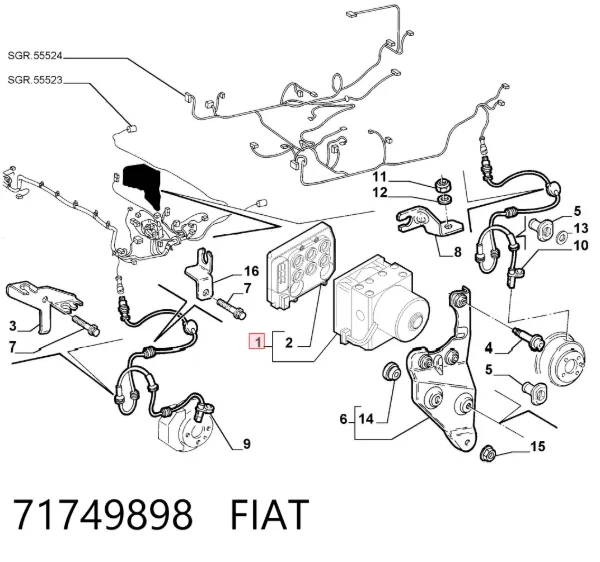 Módulo ABS Fiat Doblo I