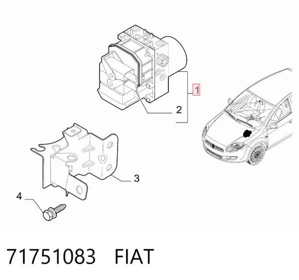 Módulo ABS 71751083 Fiat/Alfa/Lancia