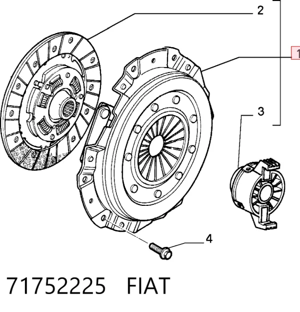 Embrague 71752225 Fiat/Alfa/Lancia