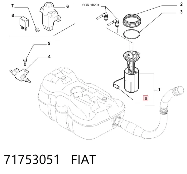 Aforador 71753051 Fiat/Alfa/Lancia