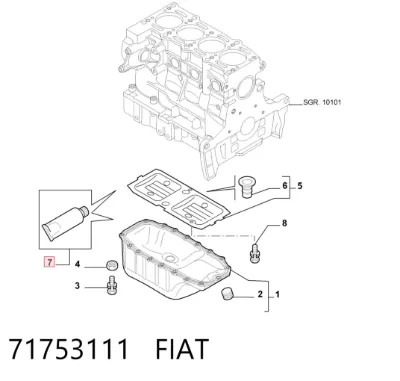 Sellador de silicona FIAT 71753111