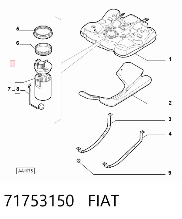 Aforador 71753150 Fiat/Alfa/Lancia