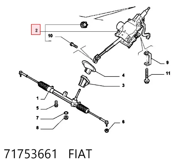 Columna dirección 71753661 Fiat/Alfa/Lancia