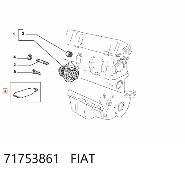 Sellador de silicona 71753861 Fiat/Alfa/Lancia