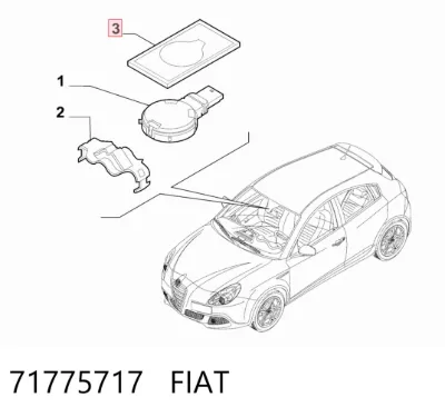 Placa del sensor de lluvia FIAT 71775717