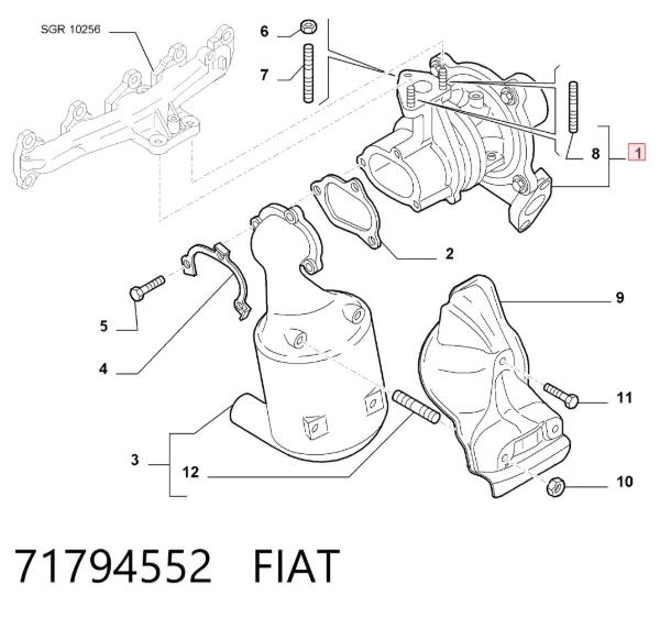 Turbocompresor 71794552 Fiat/Alfa/Lancia