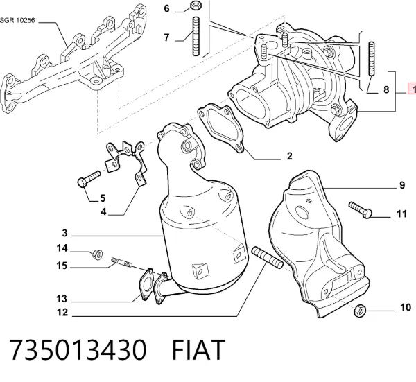 Turbocompresor 735013430 Fiat/Alfa/Lancia