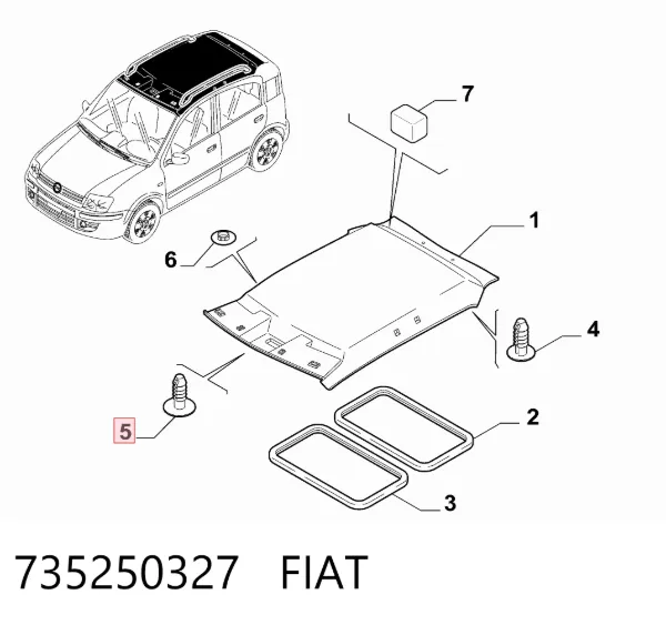  735250327 Fiat/Alfa/Lancia