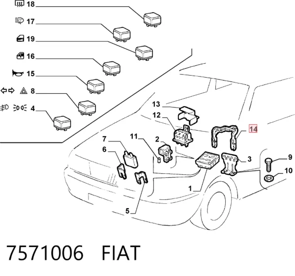  7571006 Fiat/Alfa/Lancia